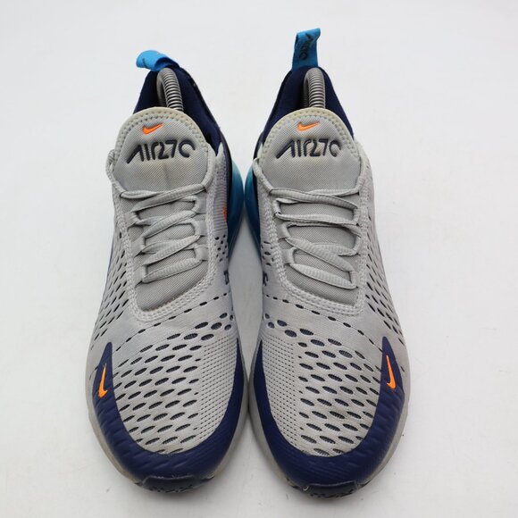 Nike Air Max 270 GS Wolf Grey Photo Blue Sneakers Youth 6.5 Women’s 8 943345-015 - Picture 2 of 10